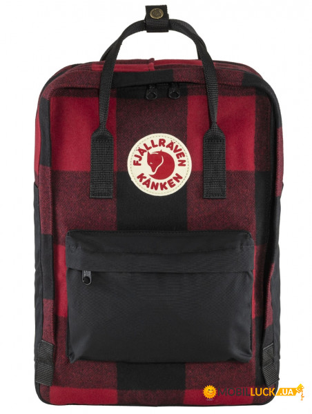  Fjallraven Kanken Re-Wool Laptop 15 Red/Black 			