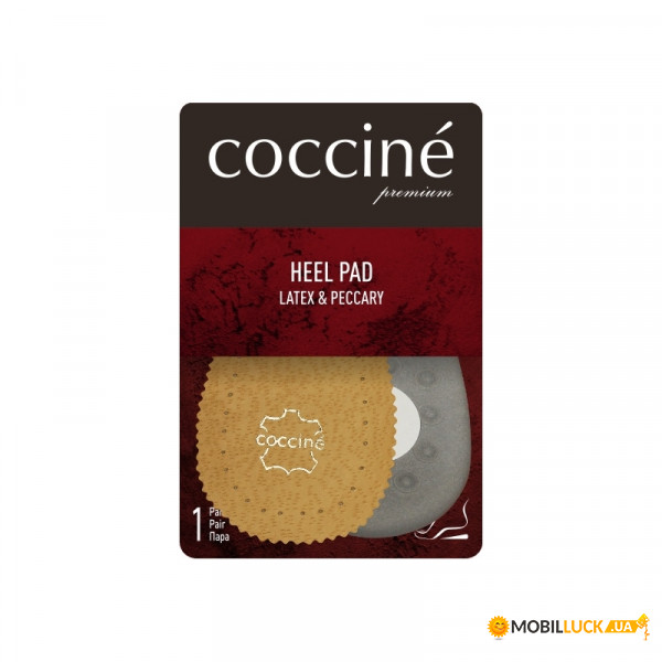 ϳ' Coccine Heel Pad Latex & Peccary 665/94/1 (S), , S, 5907546514747