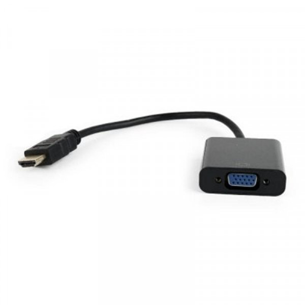  Cablexpert HDMI-VGA 0.15m Black