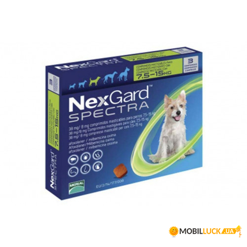  Boehringer Ingelheim NexGard Spectra     M (7.5-15 ) () 59554