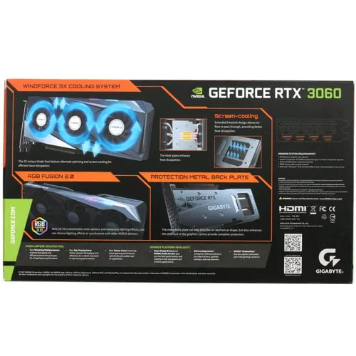  Gigabyte GeForce RTX 3060 Gaming OC 12Gb GDDR6 (GV-N3060GAMING OC-12GD)