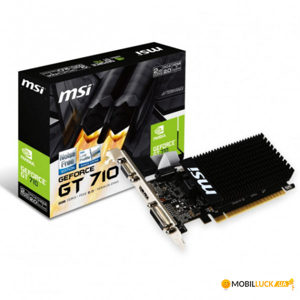  MSI GeForce GT710 2GB DDR3 64bit low profile silent (GT_710_2GD3H_LP)