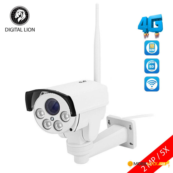  3G / 4G   Digital Lion NC47G-EU (2  / 5x),  PTZ, FullHD 1080P