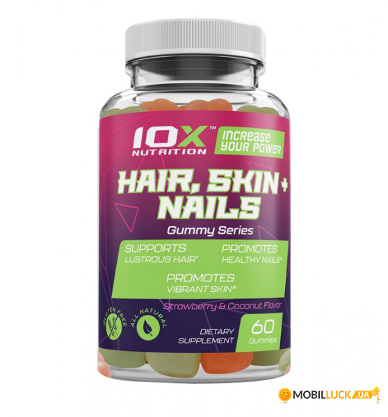  10XNutrition Hair, Skin and Nails 60  -