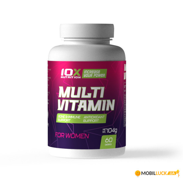    10XNutrition Multivitamin for Women 60  