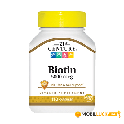  21st Century Biotin 5000 mcg 110  