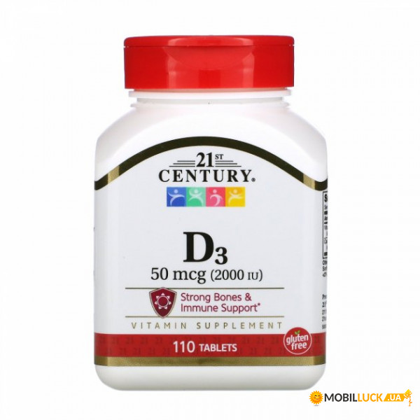 ³ 3 21st Century Vitamin D3 2000  110 