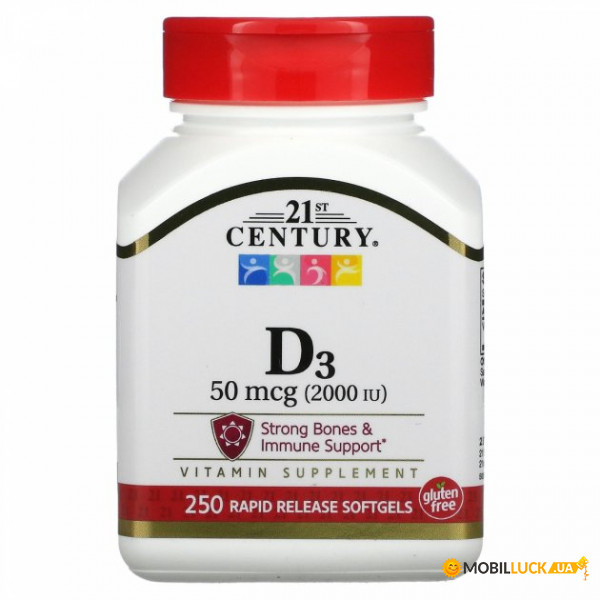 ³ 3 21st Century Vitamin D3 2000  250   