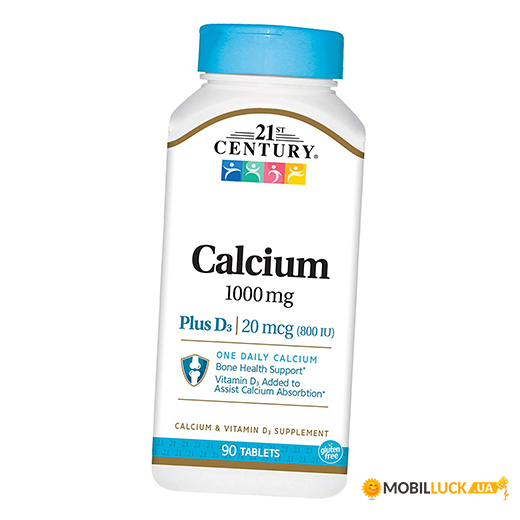  21st Century Calcium 1000+D3 90  (36440043)