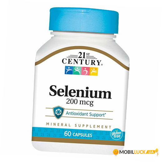  21st Century  Selenium 200 mcg 60 Capsules