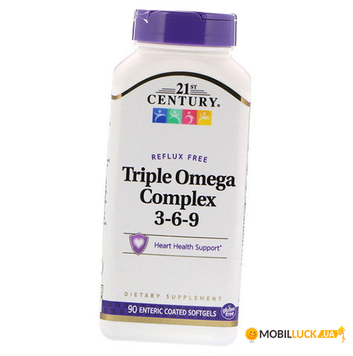  21st Century  Triple Omega Complex 3-6-9 90Softgels