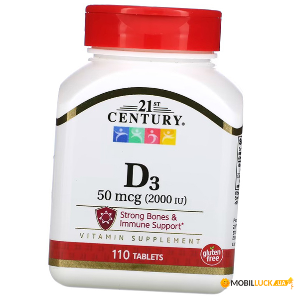  3     21st Century Vitamin D3 2000 Tab 110 (36440083)