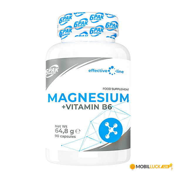    6PAK Nutrition Magnesium + B6 90  