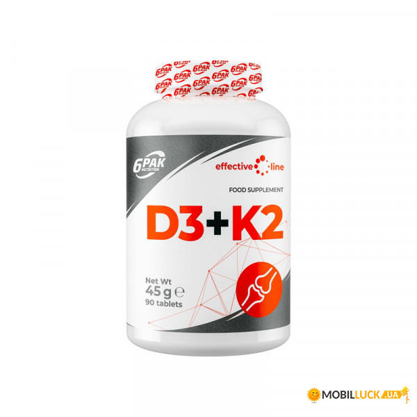    6PAK Nutrition Vitamin D3 + K2 90  