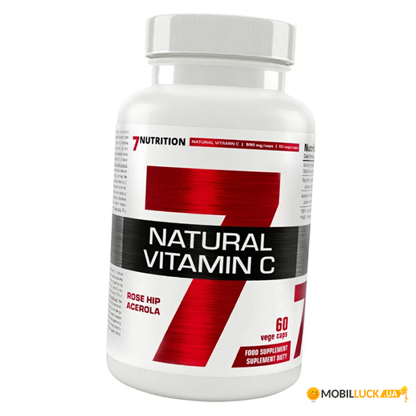 ³   7 Nutrition Natural Vitamin C - 60veg Caps