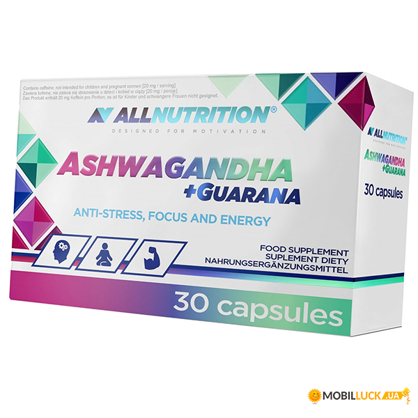     All Nutrition Ashwagandha + Guarana 30 (71003010)