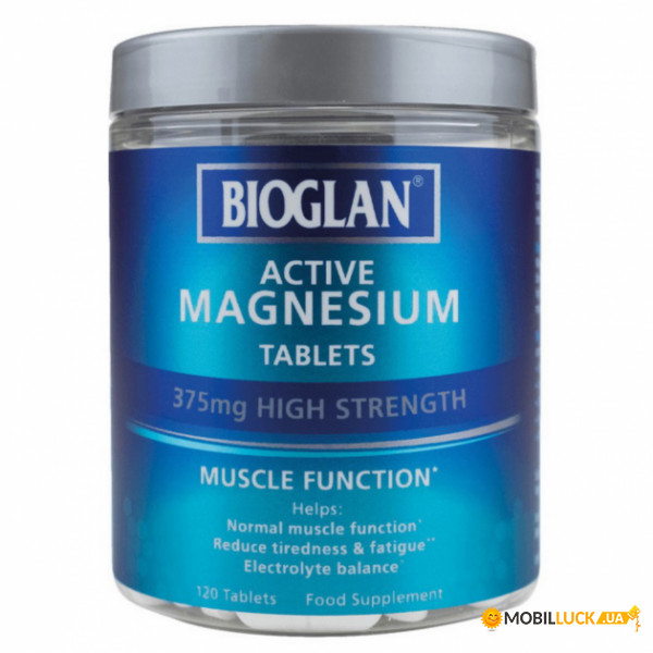  Bioglan Active Magnesium 375 mg 120 tabs