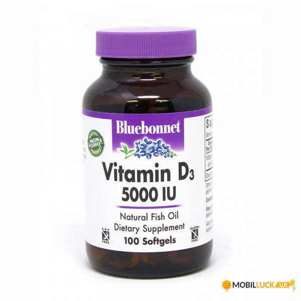 ³ Bluebonnet Vitamin D3 5000IU 100 