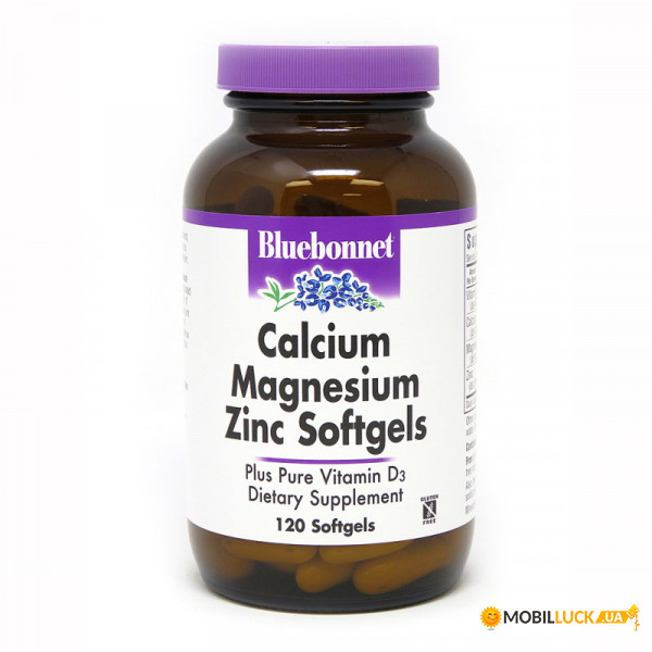    Bluebonnet Nutrition Calcium Magnesium Zinc 120   