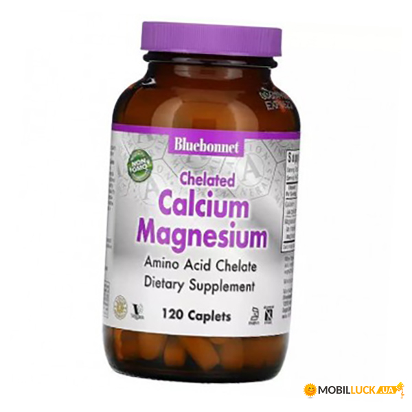    Bluebonnet Nutrition Chelated Calcium Magnesium 120 (36393117)