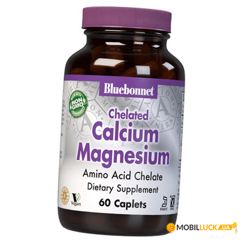    Bluebonnet Nutrition Chelated Calcium Magnesium 60 (36393117)