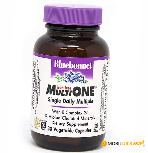  Bluebonnet Nutrition MultiOne iron Free 30  (36393038)