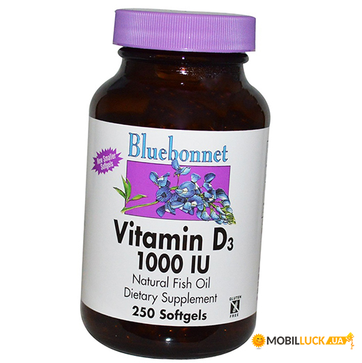  Bluebonnet Nutrition Vitamin D3 1000 250  (36393005)