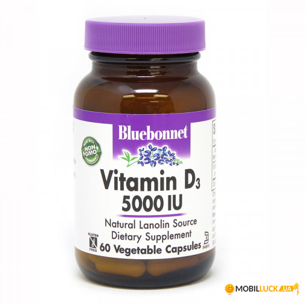 ³   Bluebonnet Nutrition Vitamin D3 5000IU 60 