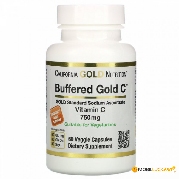  C    California Gold Nutrition (Buffered Vitamin C) 750  60  