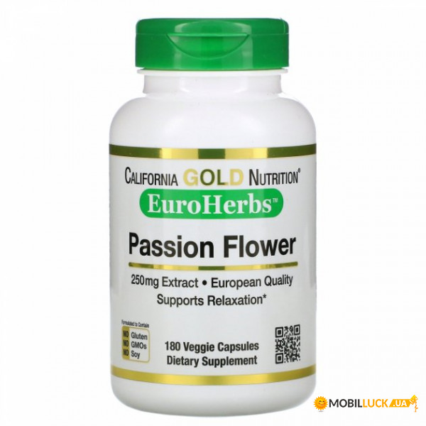  California Gold Nutrition (Passion Flower EuroHerbs) 250  180  