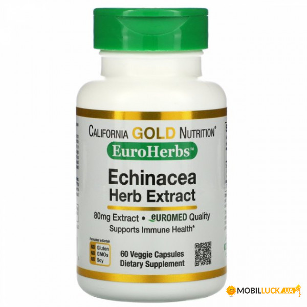   California Gold Nutrition (Echinacea Herb Extract) 80  60  