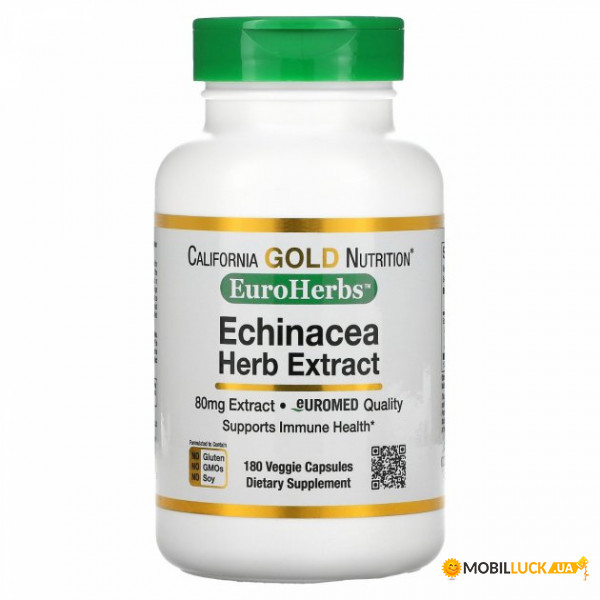   California Gold Nutrition (Echinacea Herb Extract) 80  180  