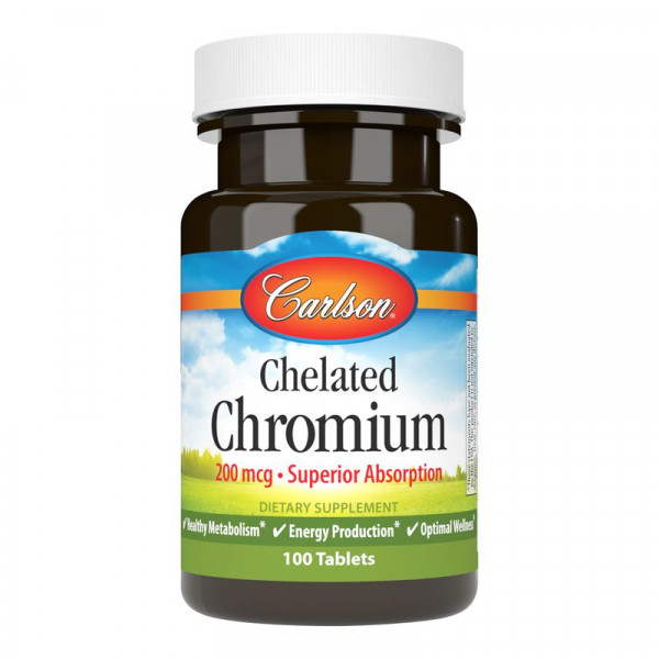    Carlson Labs Chelated Chromium 200 mcg 100  