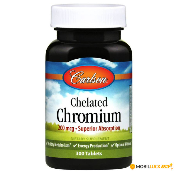 ³   Carlson Labs Chelated Chromium 200 mcg 300 