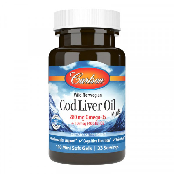   Carlson Labs Cod Liver Oil Minis 100  