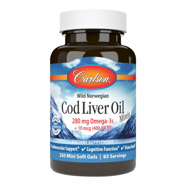   Carlson Labs Cod Liver Oil Minis 250 