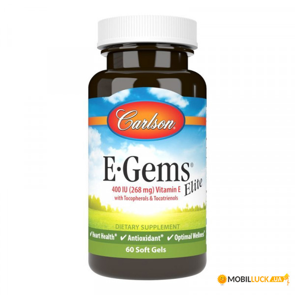    Carlson Labs E-Gems 400 IU Elite 60  