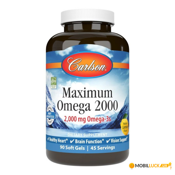   Carlson Labs Maximum Omega 2000 90  