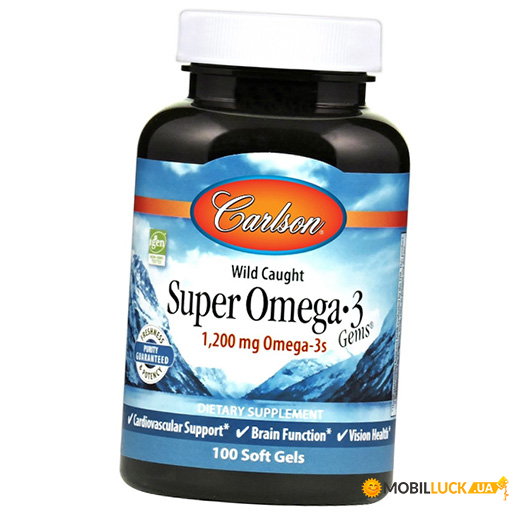  Carlson Labs Super Omega-3 1200 100 (67353019)