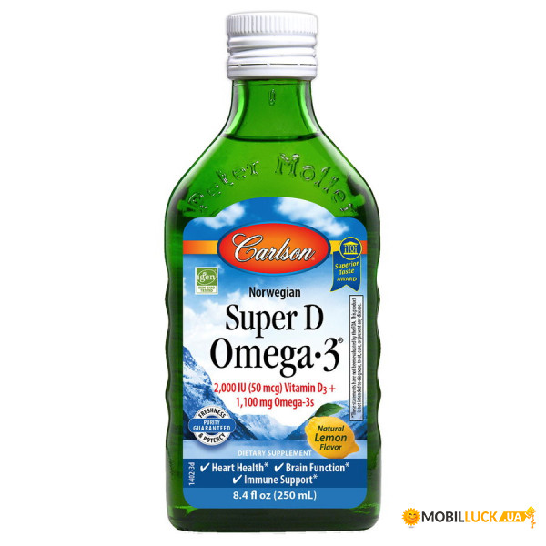   Carlson Labs Super D Omega-3 250  