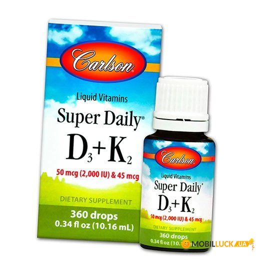  Carlson Labs Super Daily D3+K2 10 (36353051)