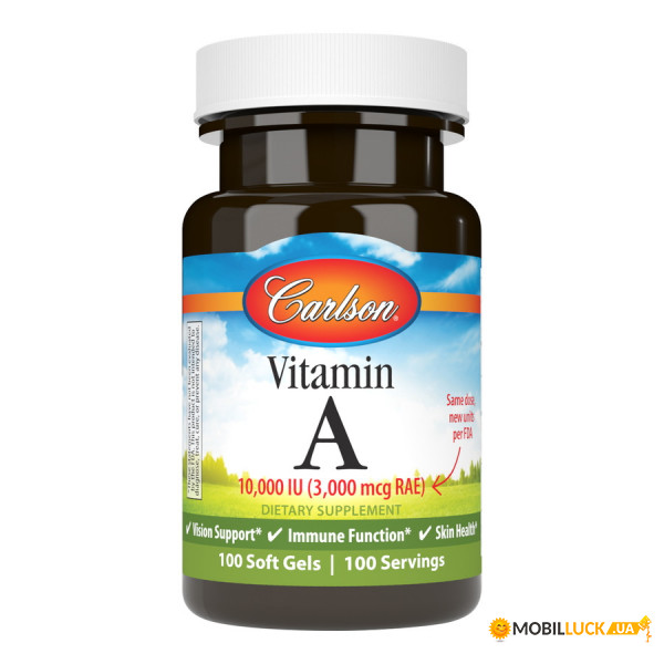 ³ Carlson Labs Vitamin A 10000 IU 100 