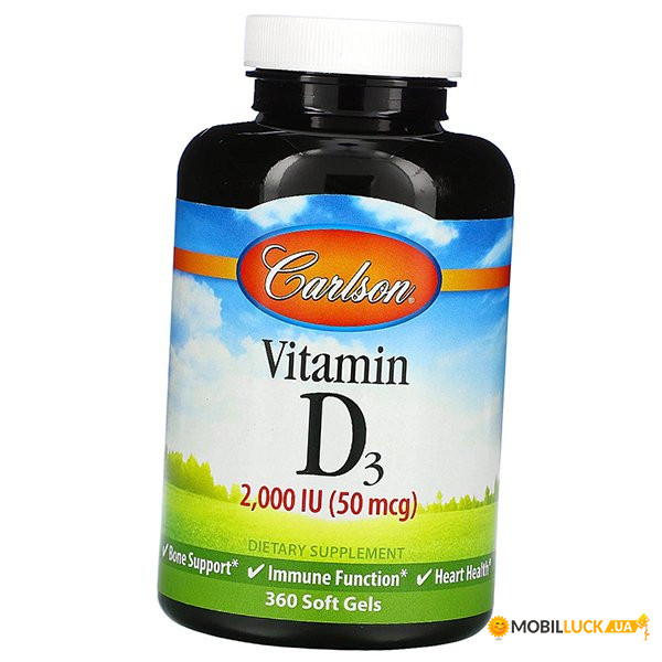  3 Carlson Labs Vitamin D3 2000 360 (36353071)