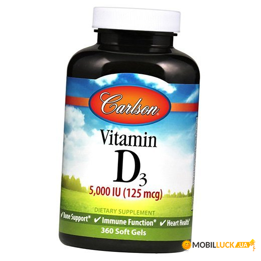  Carlson Labs Vitamin D3 5000 360  (36353060)