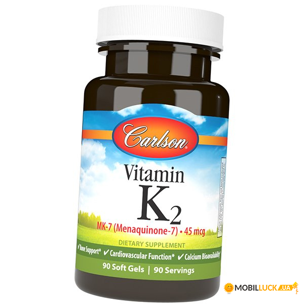  2 -7 Carlson Labs Vitamin K2 MK-7 45 90 (36353094)