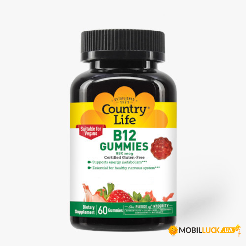 ³ Country Life B12 Gummies 60 