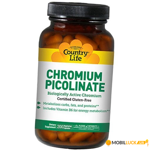  Country Life Chromium Picolinate 200  (36124056)