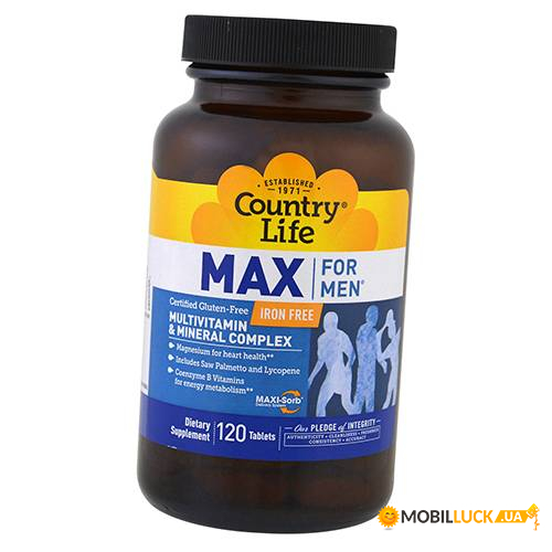  Country Life Max for Men 120 tab