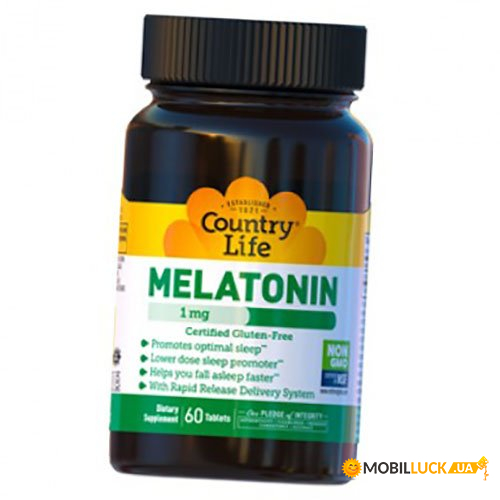 Melatonin Country Life Melatonin 1 60  (72124020)