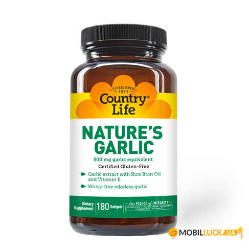 ³ Country Life Natures Garlic 180 